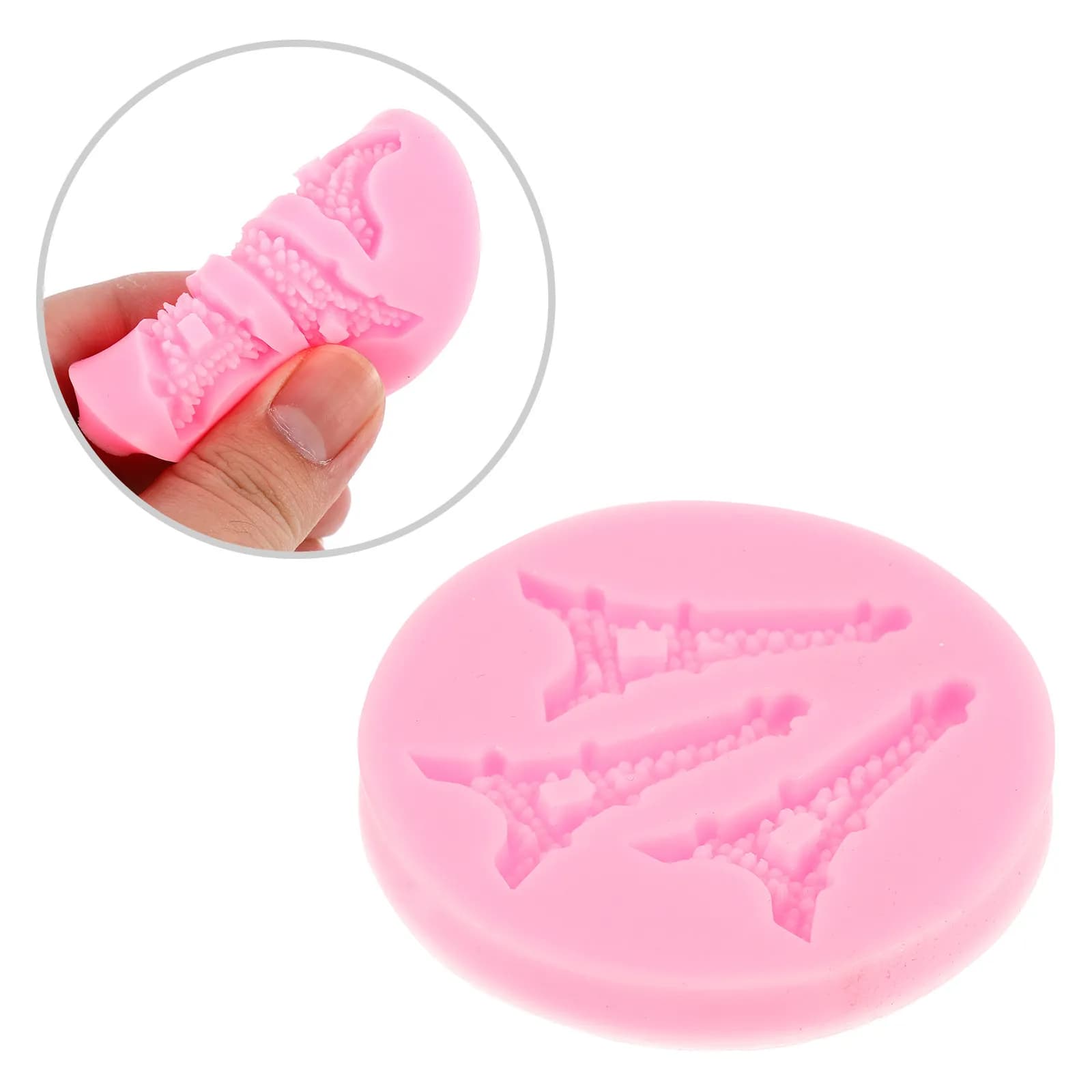 Stampo in Silicone Premium a Forma di Torre per Torte, Antiaderente, Inodore, Facile da Sformare, per Decorazioni Fai-da-Te, Cioccolato, Mousse, Gelatina, Cubetti di Ghiaccio