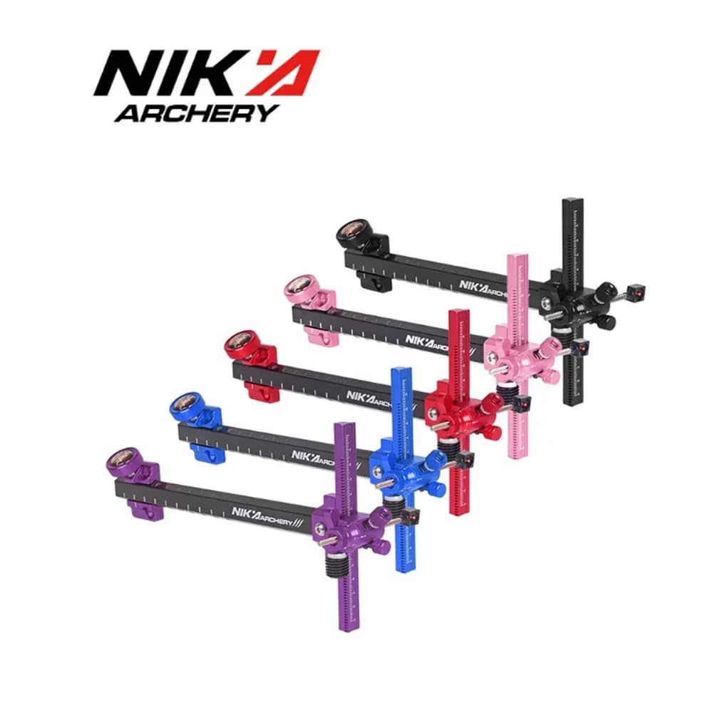 NIKA SG07 Archery Sight Recurve Bow Sight 9 Inch T Shape Target Sight Carbon Fiber Micro Adjustable Universal