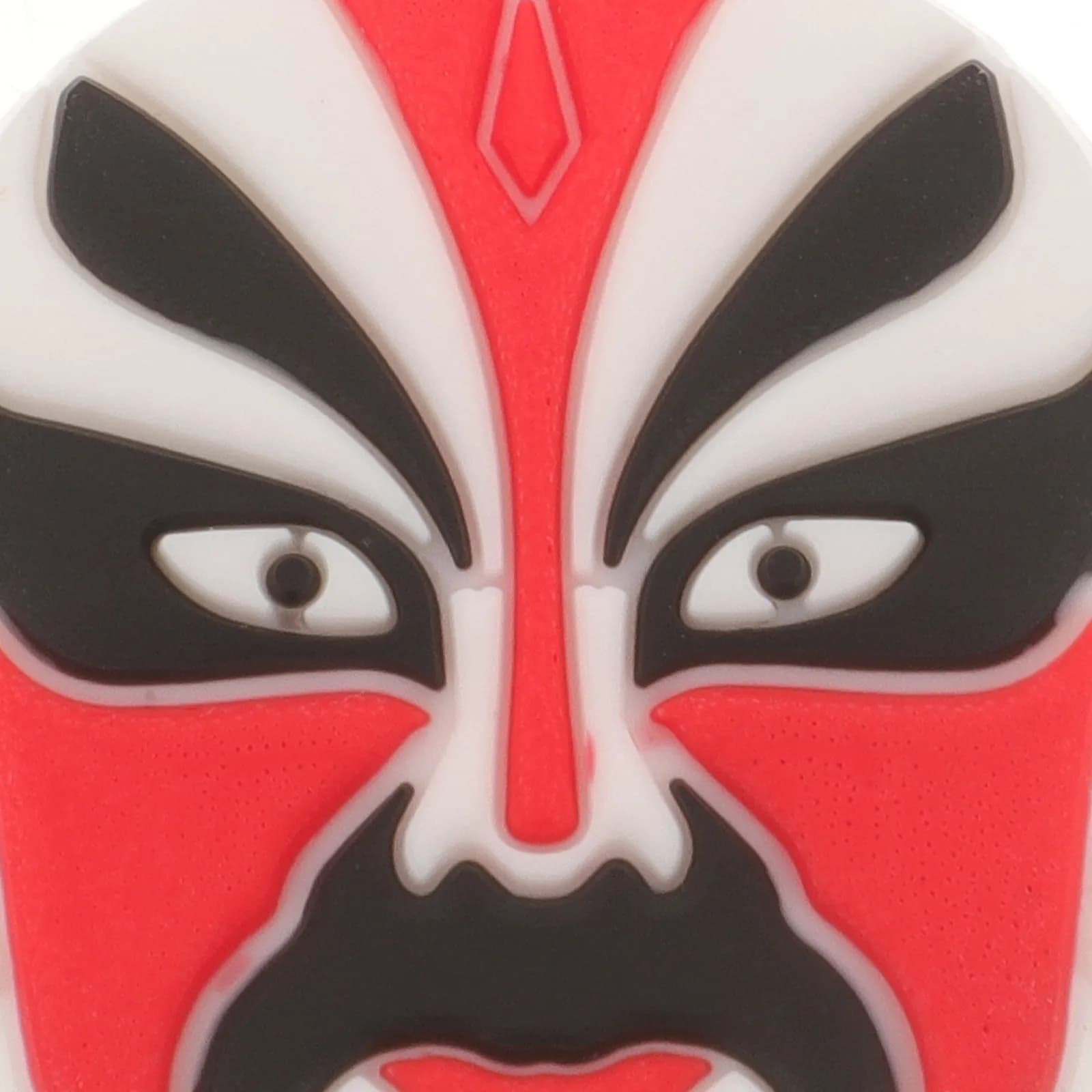 2Pcs Cute Beijing Opera Mask Tennis Dampener Silicone Racket Vibration Dampener Easy Install No Slip Shock Absorber Tennis