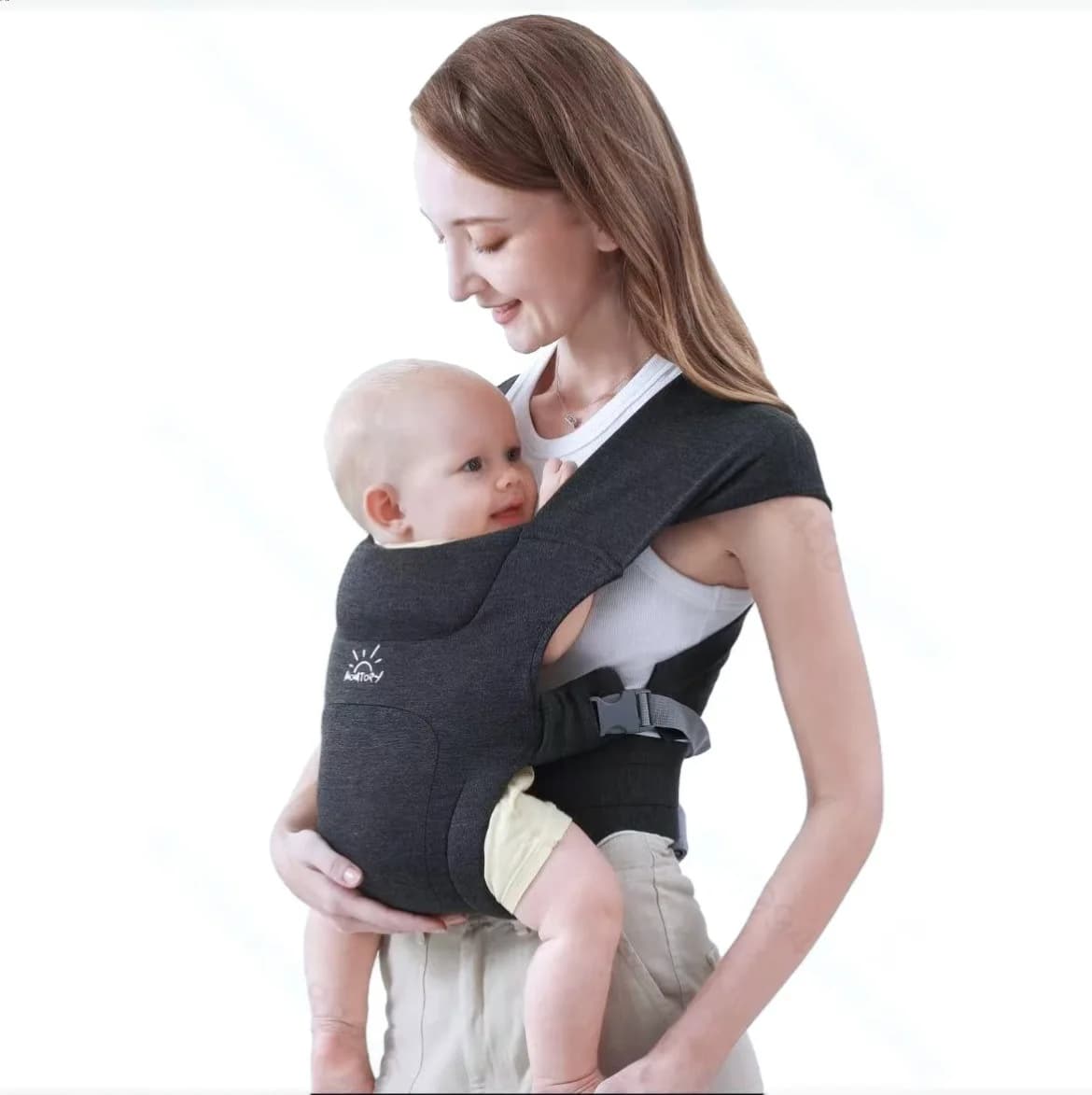 Marsupio per neonati Marsupio per neonati da neonato ergonomico accogliente Face-in e frontale per bambini da 7-25 libbre retrattile