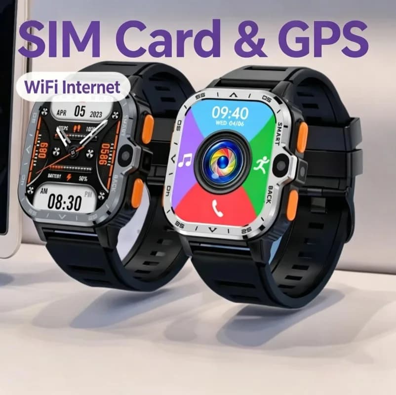PGD 4G Full Netcom SIM Card Smart Watch | GPS Dual-Camera Outdoor Sports Wristwatch