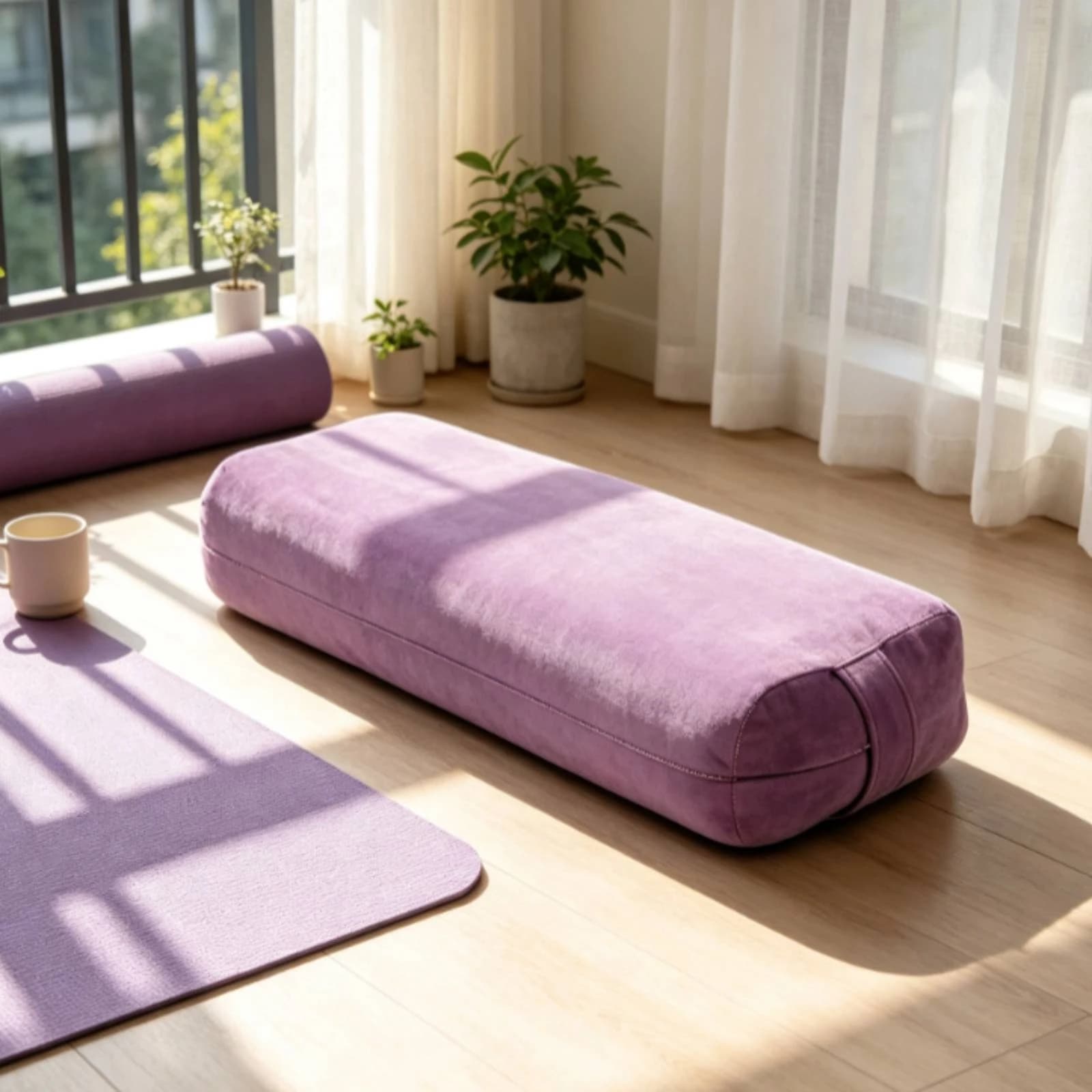 Mind-Body Practice Support Pillow Rectangular Mind-Body Practice Pillow Meditation Cushion Washable Support Cushion Ergonomic