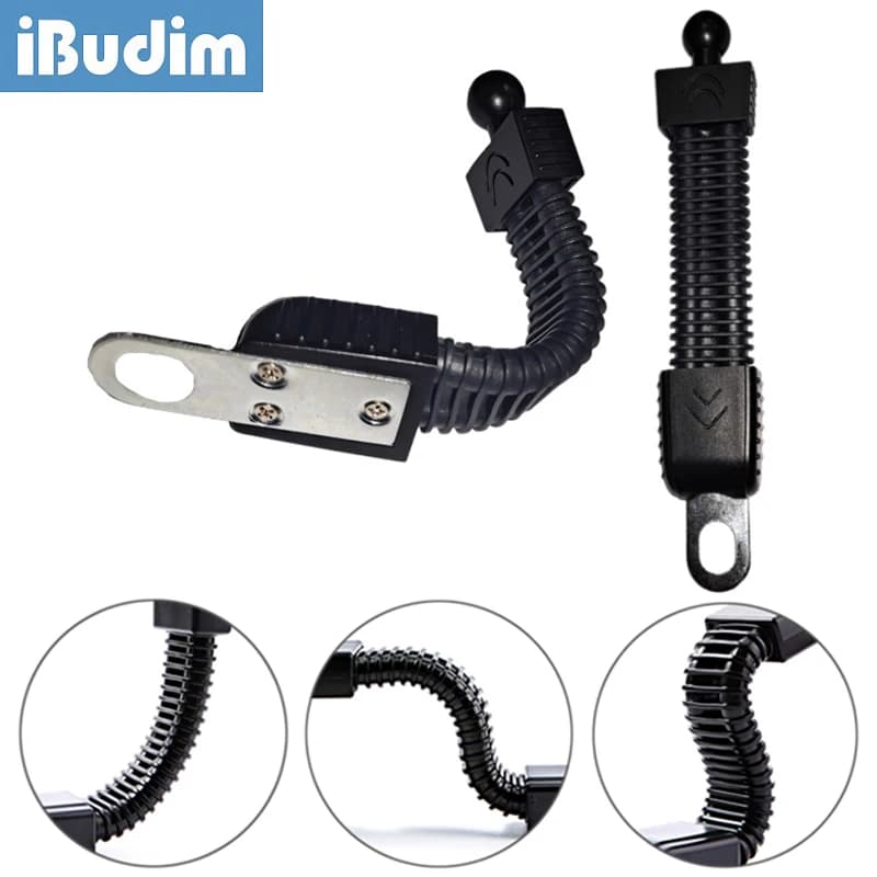 IBudim 17mm testa a sfera moto Scooter specchietto retrovisore staffa di Base fissa braccio flessibile per supporto per telefono moto
