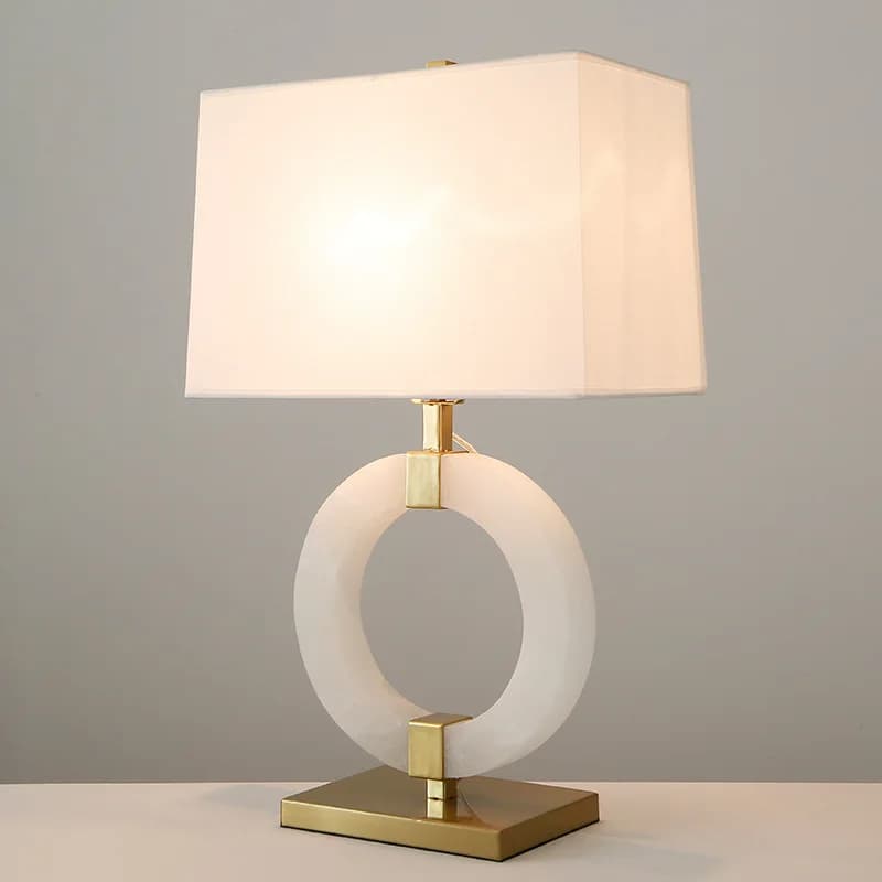 Lampada da scrivania in marmo cinese di alta gamma, nuova, per camera da letto, comodino, soggiorno, hotel, studio, lampada da scrivania di design.
