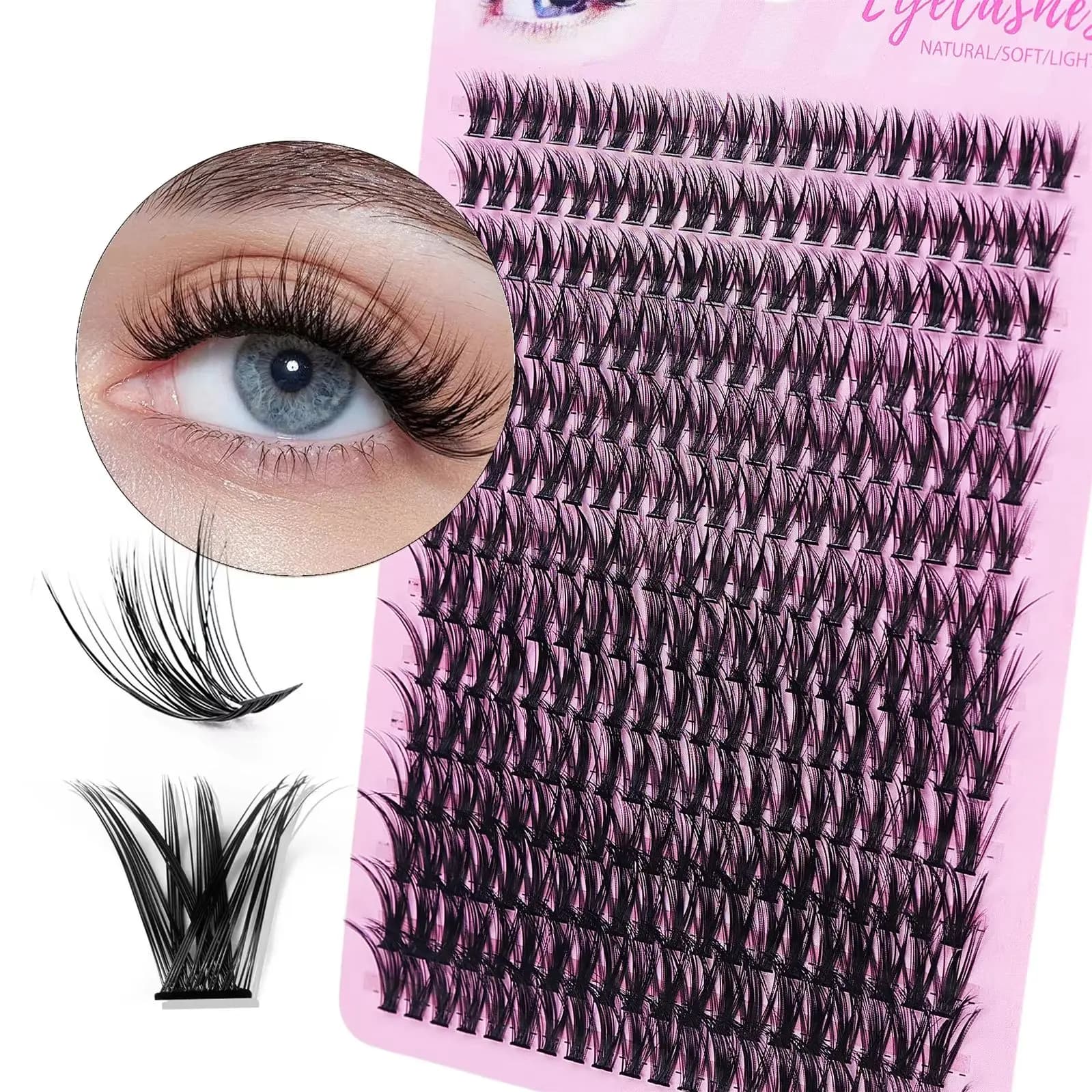 280 pcs Faux Cilia 40D, Extension Waterproof Eyelash Individual Natural Effect for Makeup