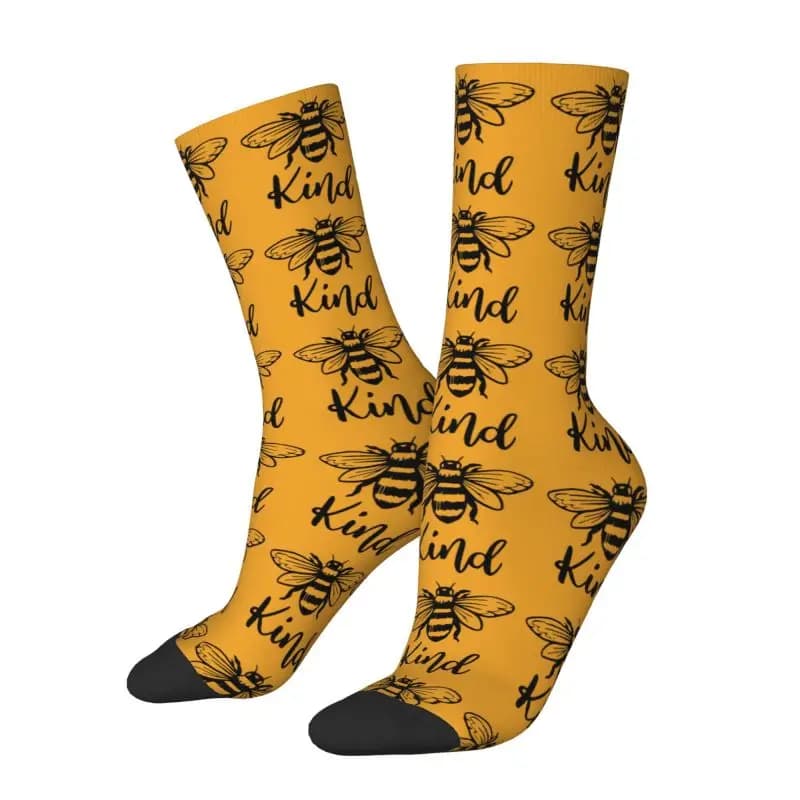 Honey Bee Socks Unisex Socks New Honeybee Spring Summer Autumn Winter
