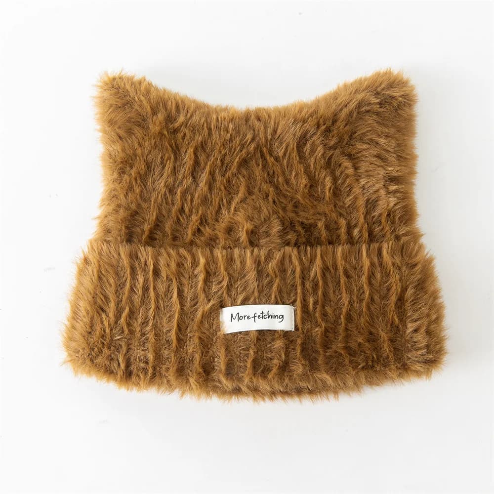 2025 Y2K Inverno Peluche Berretti Carino volpe Orecchio Cappello Caldo Lace-up Gorros Maglia Cap Donne Cofani Protezione Bomber Corea Orecchio Maglia