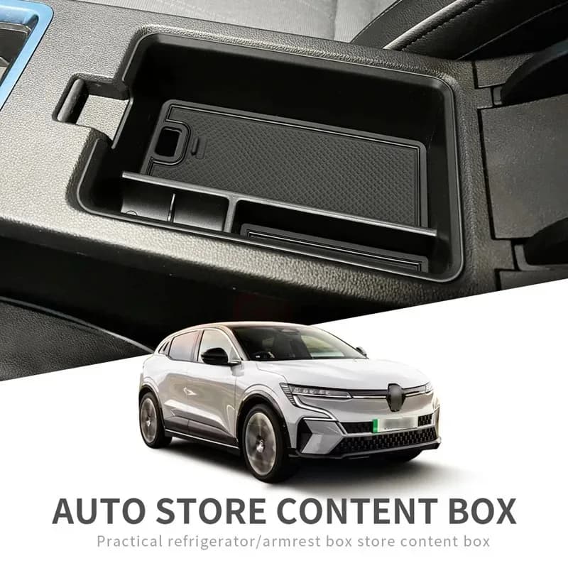Scatola portaoggetti bracciolo auto Console centrale Organizzare vassoio Riordino centrale Accessori interni per Renault Megane E-Tech 2022 2023