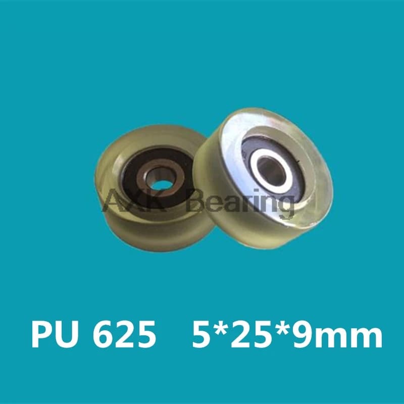 10 pz 5*25*9mm tipo F aereo puleggia ruota pacchetto nylon plastica POM 625 cuscinetto puleggia per stampante 3D