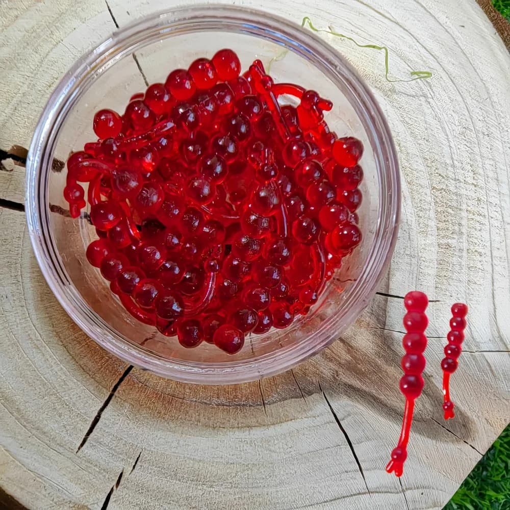 MUKUN Vermi Vermi Esca Esca Soft Fishing bait Silicone Grub Fish Odor Artificial Carpa Spigola Plastic Swimming Box