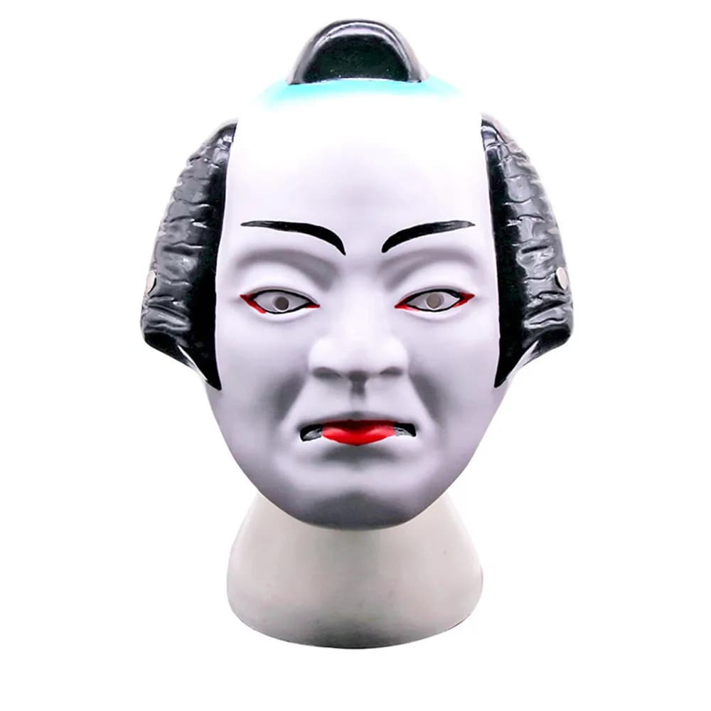 Maschera Prajna di Halloween Maschera giapponese Maschera cosplay Prajna Maschera classica Kabuki per il viso Maschera drammatica per la festa