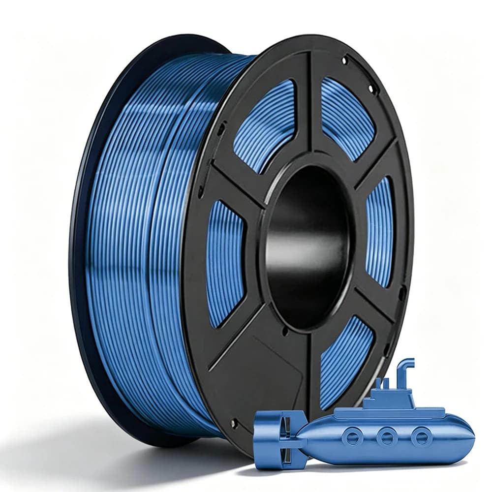3D 250g 500g Silk Silver Blue 1.75mm Material for Printer Filament PLA Silver Blue Vacuum Packing