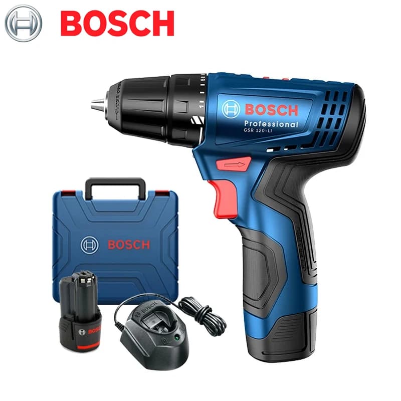 Trapano Elettrico Bosch GSR 120-LI 12V Ricaricabile Senza Fili Multifunzione per Casa e Fai-da-Te Set di Utensili Elettrici