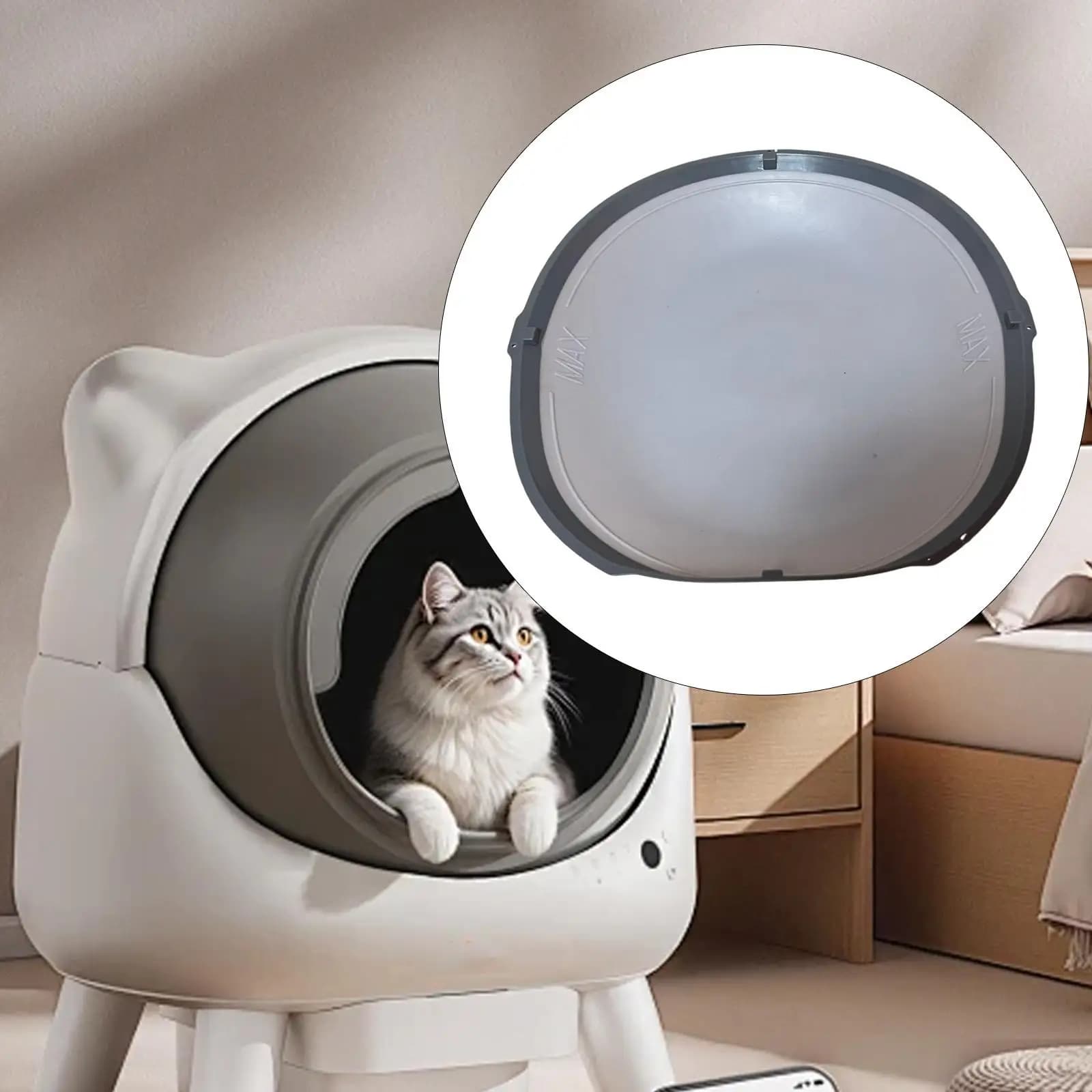 Automatic Cat Litter Box Silicone Mat Replacement Scratch Resistant Maintenance Part for Smart Cat Toilet
