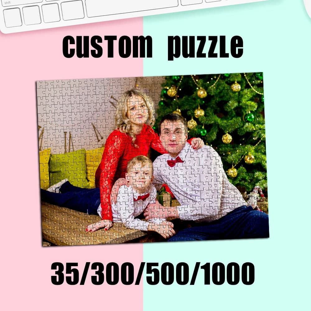 35/300/500/1000 pezzi Puzzle fotografico personalizzato genitore-figlio Personalizza giocattoli fai da te Decorazione per la casa