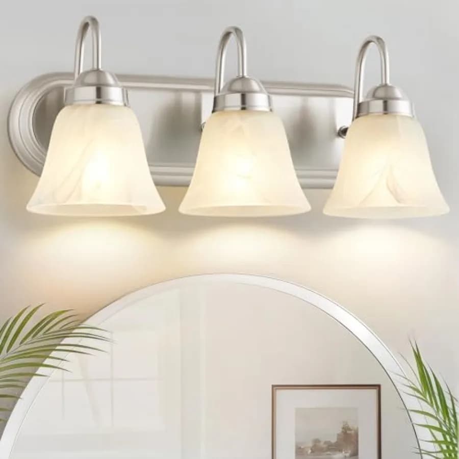 Lampade da Bagno a 3 Luci, Apparecchi di Illuminazione per Specchio da Bagno, Lampade Moderne da Parete per Specchio, Adatte per