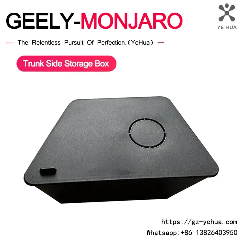 For GEELY Monjaro Xingyue L KX11 2021-2025 Rear Baule Side storage boxes Covers ABS Material Practical organizer with traction belt