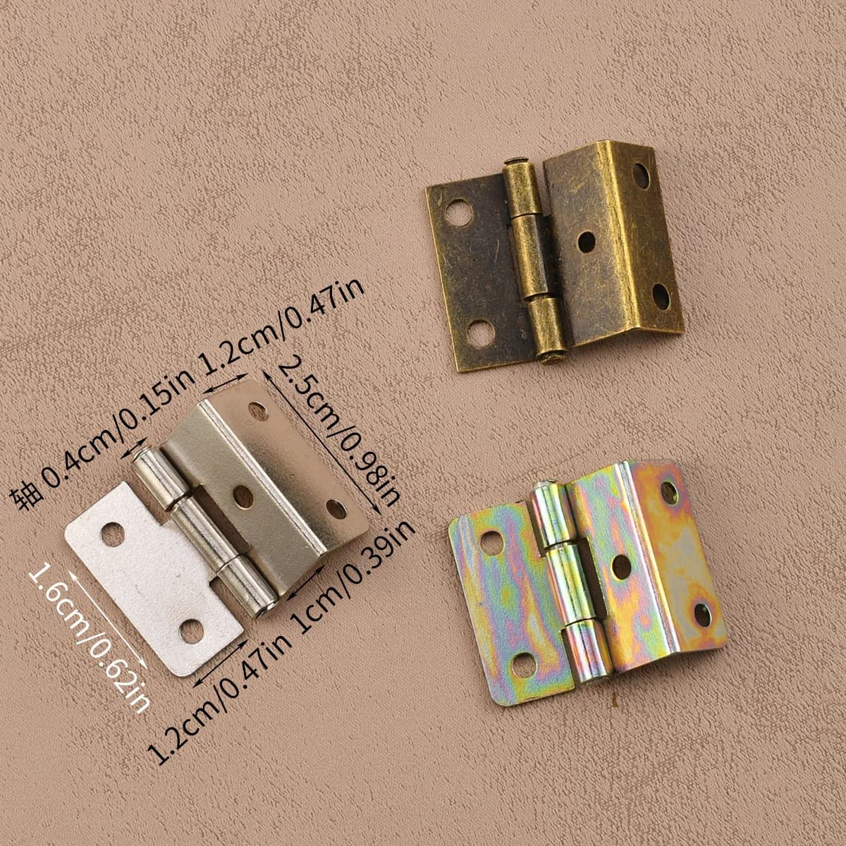 Hardware nuovo imballaggio cinese per il miglioramento della casa piccola tre pagine piegate 1 pollice 5 fori ad angolo retto per scheda da 9mm