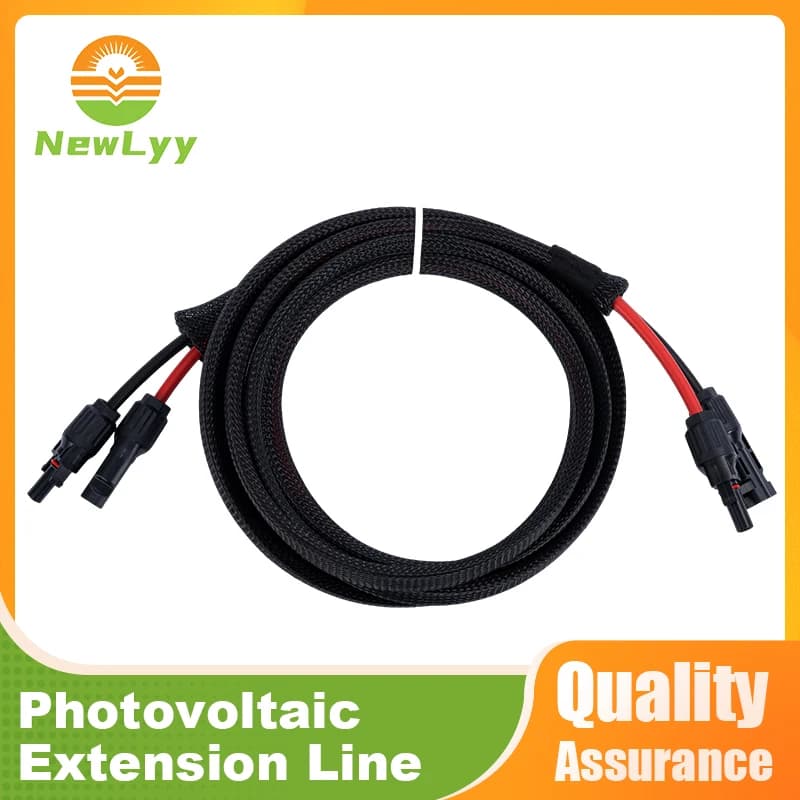Cavo di prolunga solare intrecciato 10AWG 12AWG Cavo fotovoltaico per sistema di pannelli solari RV Boat Marine