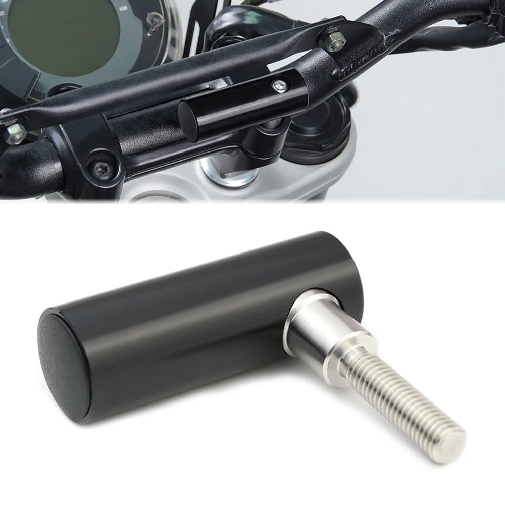 Base per morsetto manubrio moto Bulloni M8 Supporto GPS Barra da 7/8 pollici/22mm Supporto per telefono con staffa di navigazione per telefono cellulare per moto