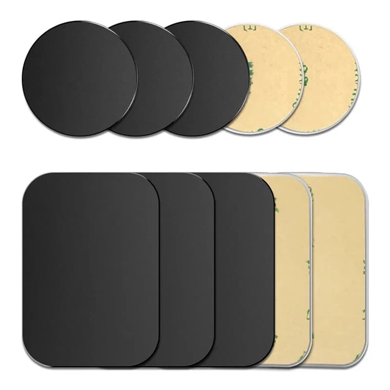Piastra metallica magnetica per supporto per telefono per auto Supporto universale per adesivo per disco in lamiera di ferro Supporto magnetico per telefono cellulare per iPhone Samsung