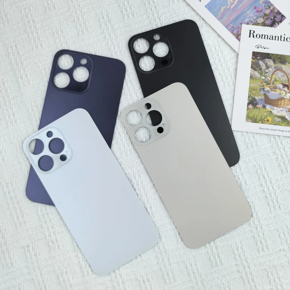 Back Cover For iPhone 14Pro/14ProMax Glass Battery Cover Door Housing Replacement Part for iPhone 14 Pro Max Battery Back Cover