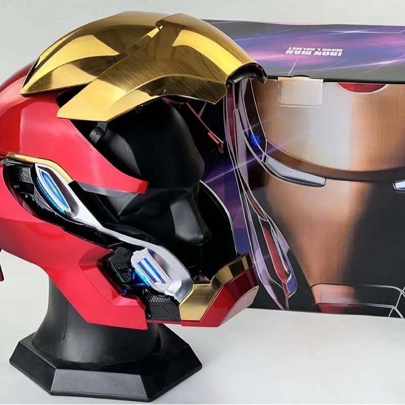 MK50 Iron Man Wearable Helmet Voice Control Design Cosplay Desk Ornament Decoration Collectible Birthday Gift For Anime Fans