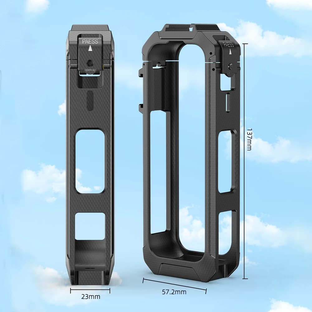 Cornice Protettiva per PC con Interfaccia Magnetica a Sgancio Rapido, Custodia Protettiva per Action Camera Insta360 X5