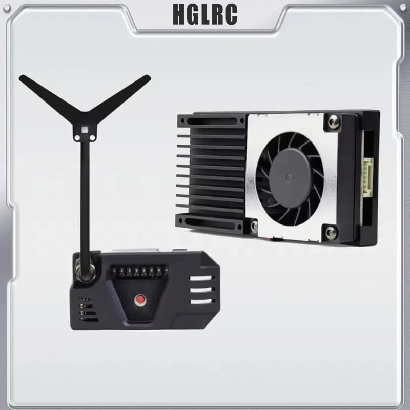 HGLRC ZEUS 1.2G 4.5W VTX 8CH 25mW 800mW Switchable 2-8S VTX Video Transmitter Module 1.2G 8Ch VRX For Long Range FPV Drone