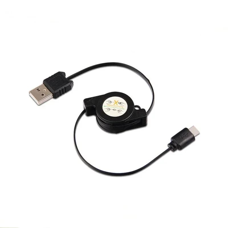Cavo di ricarica retrattile da 5 pezzi, estensibile e retraibile, USB 3.1 portatile da tipo C a USB, nuovo, per cavo di ricarica