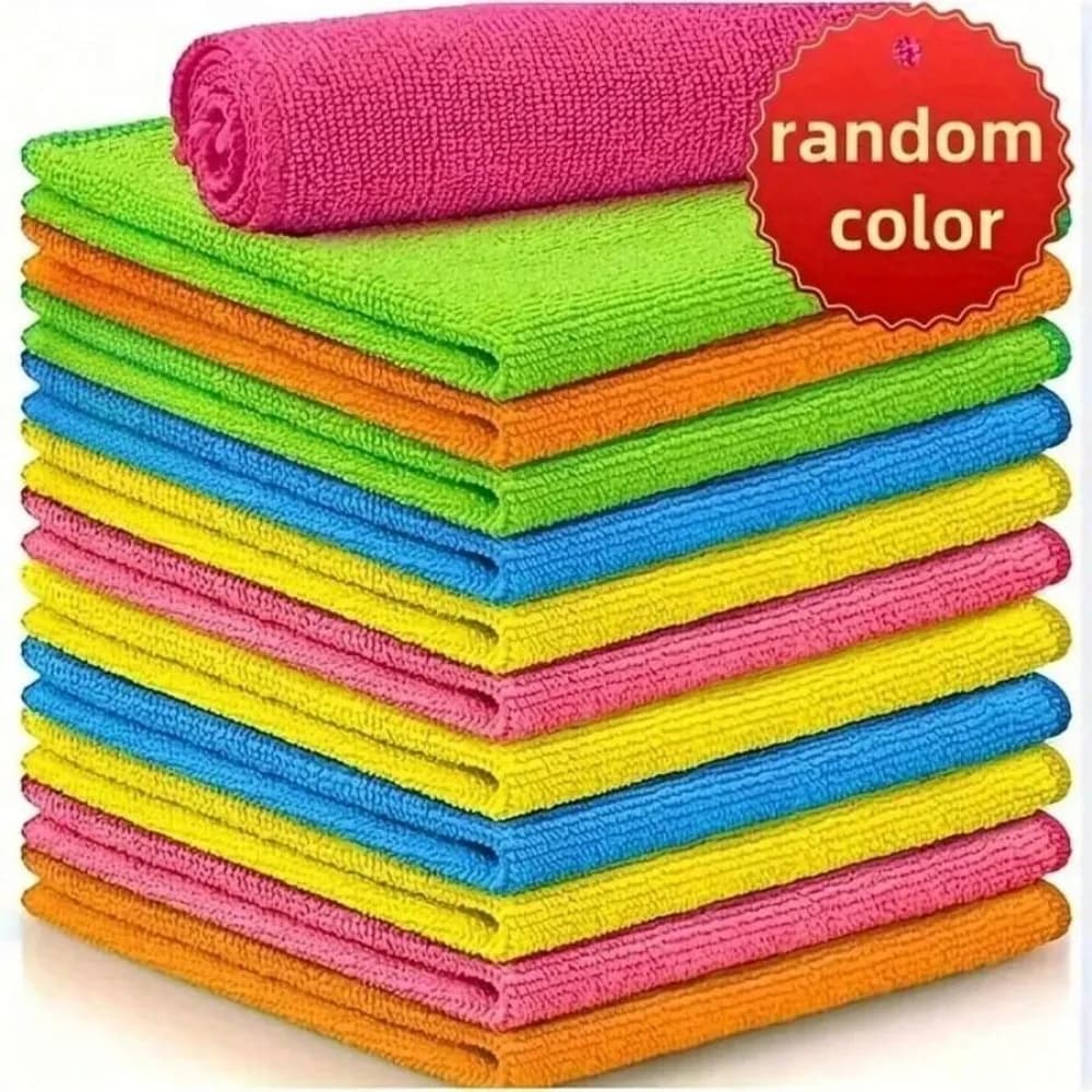 1/3/5/10 pieces set of cleaning cloths in microfiber multicolor soft quick drying absorbent for cleaning the kitchen bathroom hotel house