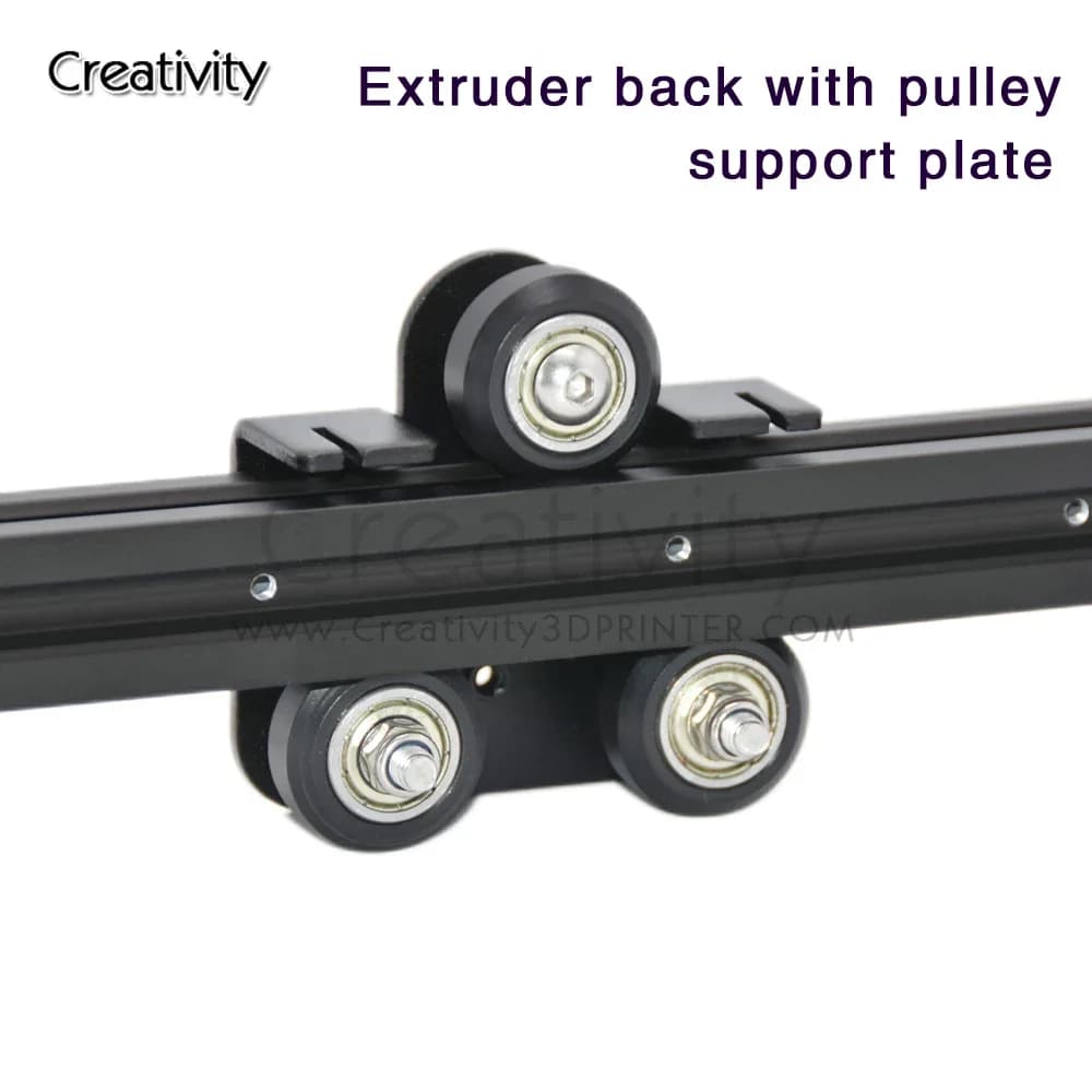 Ender-3 CR10 Piastra di supporto posteriore per estrusore con kit puleggia per parti della stampante 3D Ender 3 Ender 3 Pro Cr-10 Cr-10S S4 S5 Series