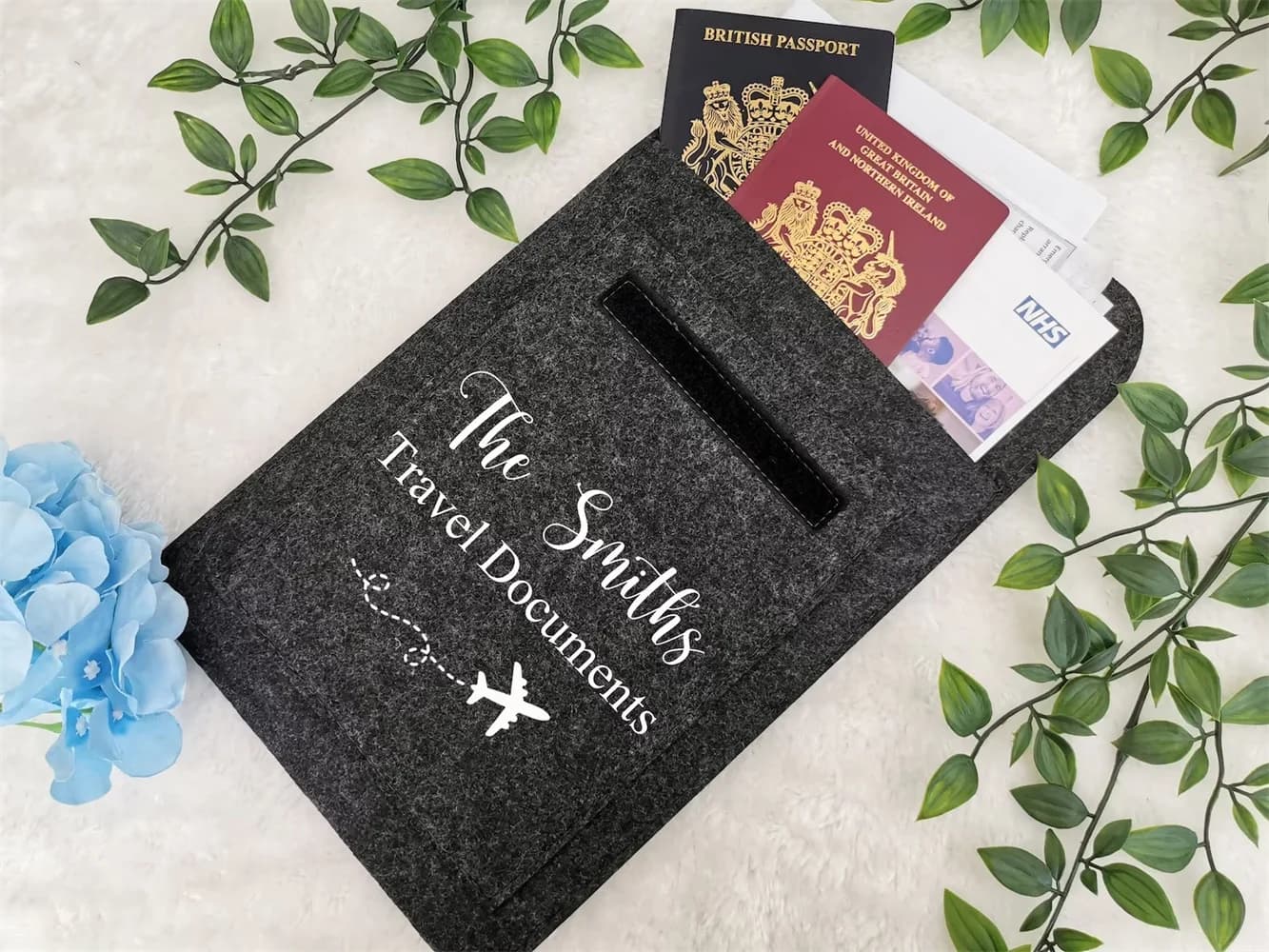 Portafoglio da viaggio personalizzato, porta documenti da viaggio personalizzato, porta passaporto, porta passaporto familiare, organo per documenti di viaggio