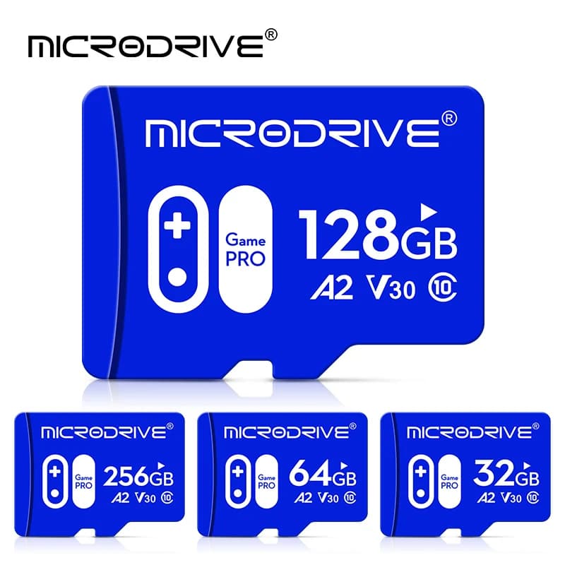 Schede di memoria originali Scheda flash ad alta velocità da 128 GB 64 GB 32 GB Schede Micro TF/SD da 256 GB per tablet/telefono cellulare/attrezzatura di monitoraggio