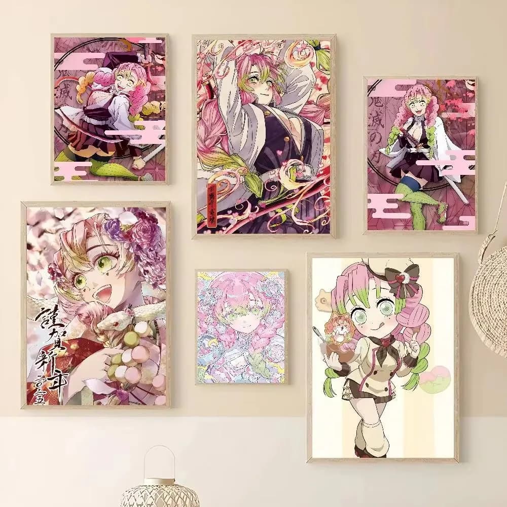 Diamond Painting Demon Slayer Kanroji Mitsuri Anime Movie Diamond Mosaic Handmade Art Exquisite Creative Gift Home Decoration