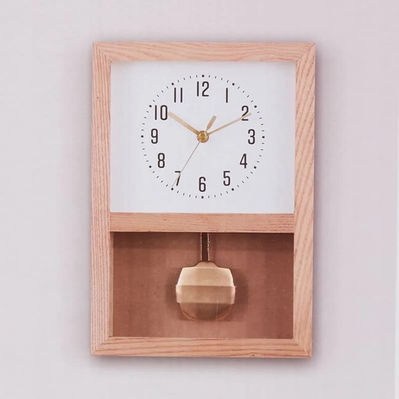 Orologio a pendolo, orologio da parete in legno, orologio in stile antico, ornamenti per la casa
