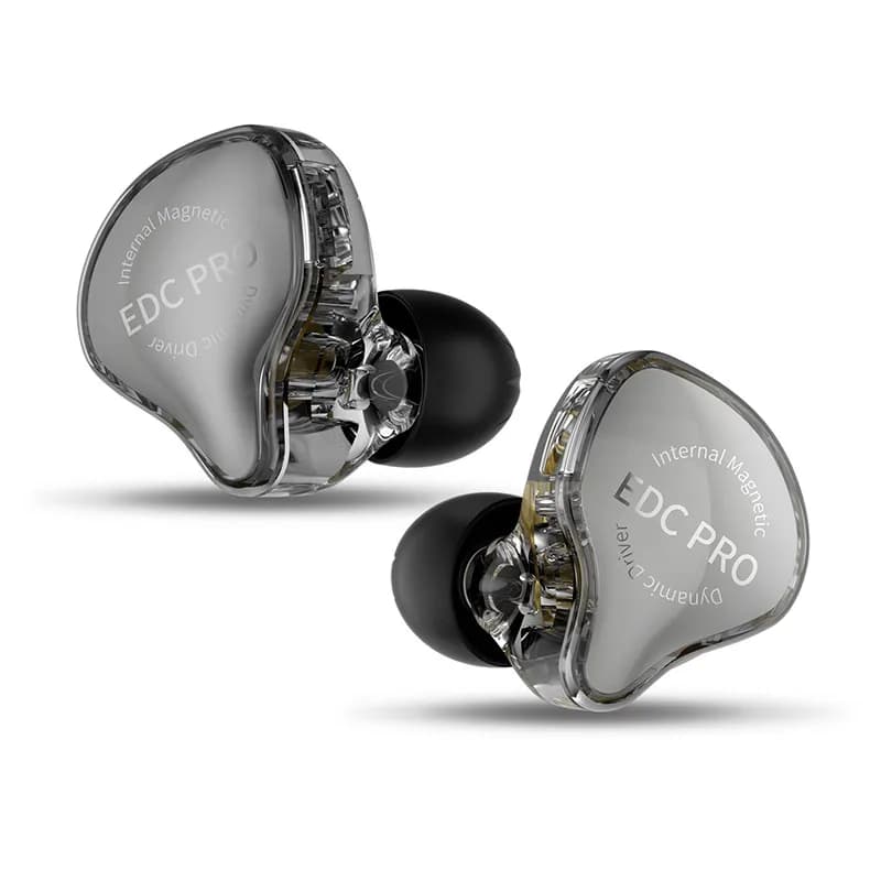 KZ EDC Pro Wire Headset Large Dynamic Drivers Monitor Low Headphones Headphones with deletion with detachable audio cable