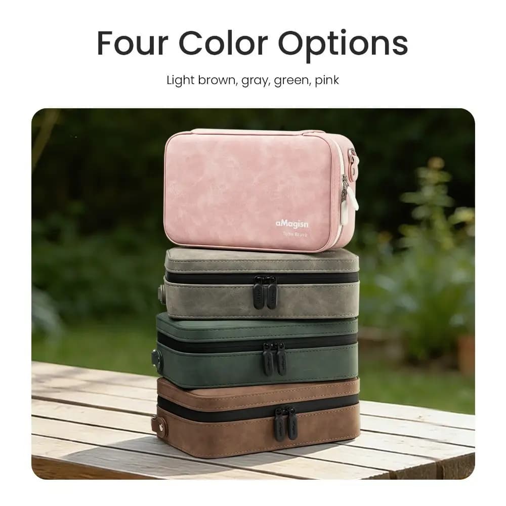 Protective Action Camera Storage Bag Shockproof Adjustable Dividers Carrying Case Waterproof Dustproof for DJI/Insta360/GoPro