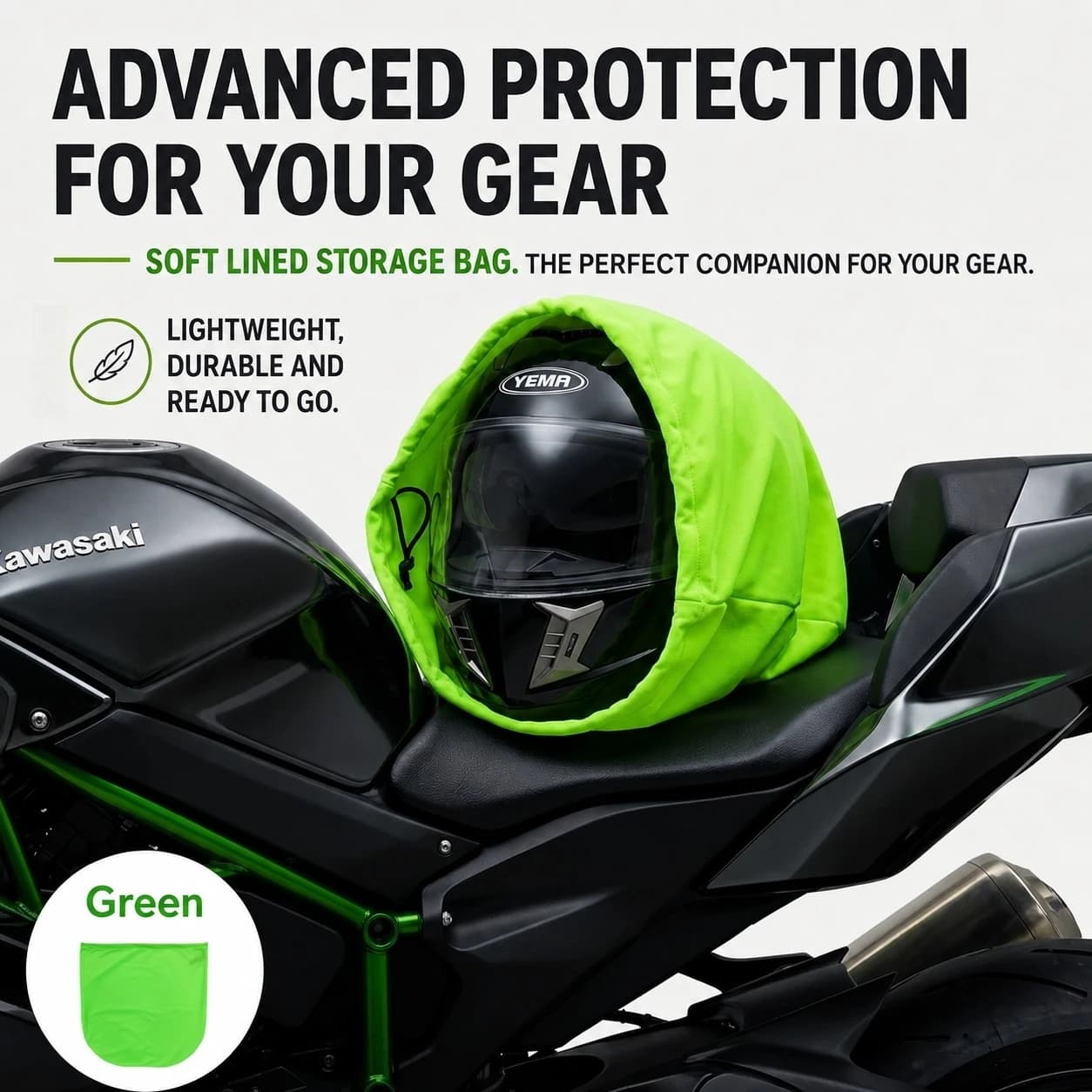 Motorcycle Helmet Storage Bag Dustproof Drawstring Bag Suitable for Motorcycle, Scooter, Full-Face and Half-Face Helmet Storage