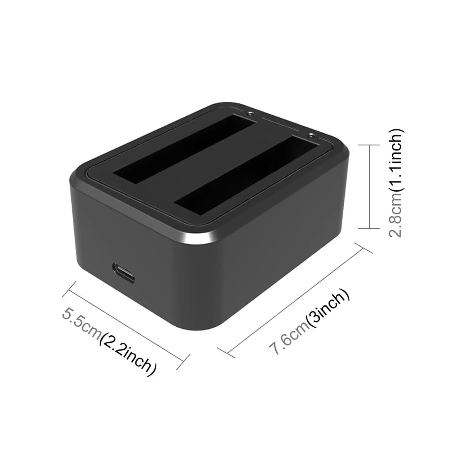 Camera Battery Charger Prevent Overcharging for x3 Panoramic Action Camera