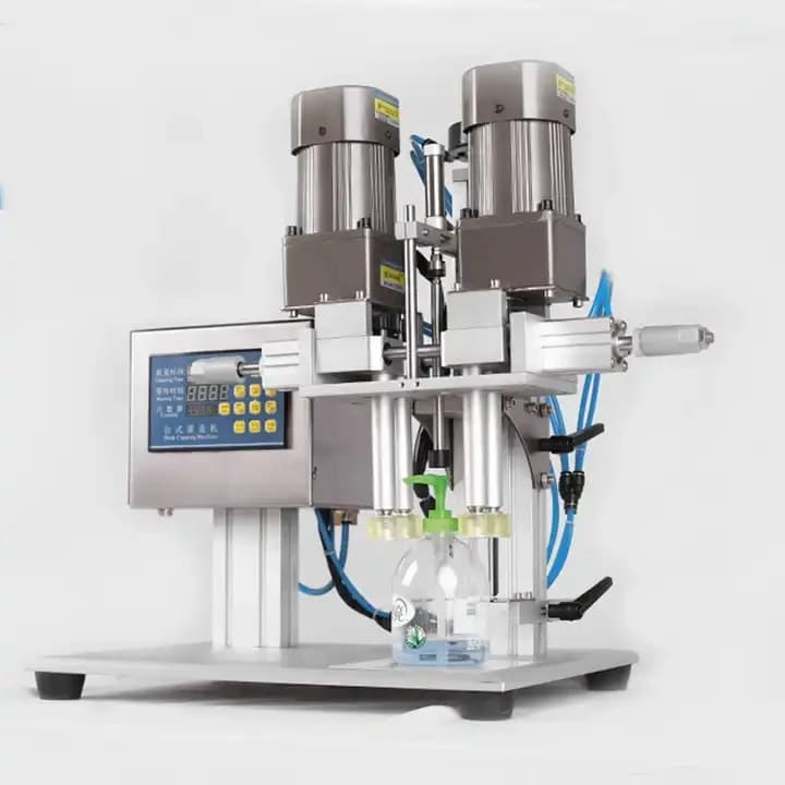 Macchina Automatica da Tavolo per Tappare Bottiglie di Vino, Whisky e Gin, Pressa per Tappi di Bottiglie e Barattoli in Vetro