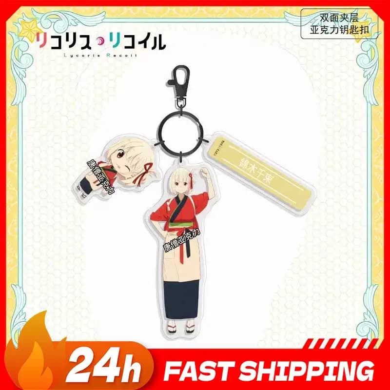 Accessori Anime Lycoris Recoil, Figurina di Chisato Nishikigi, Ciondolo in Acrilico, Statuetta di Takina Inoue, Giocattoli Divertenti, Regalo