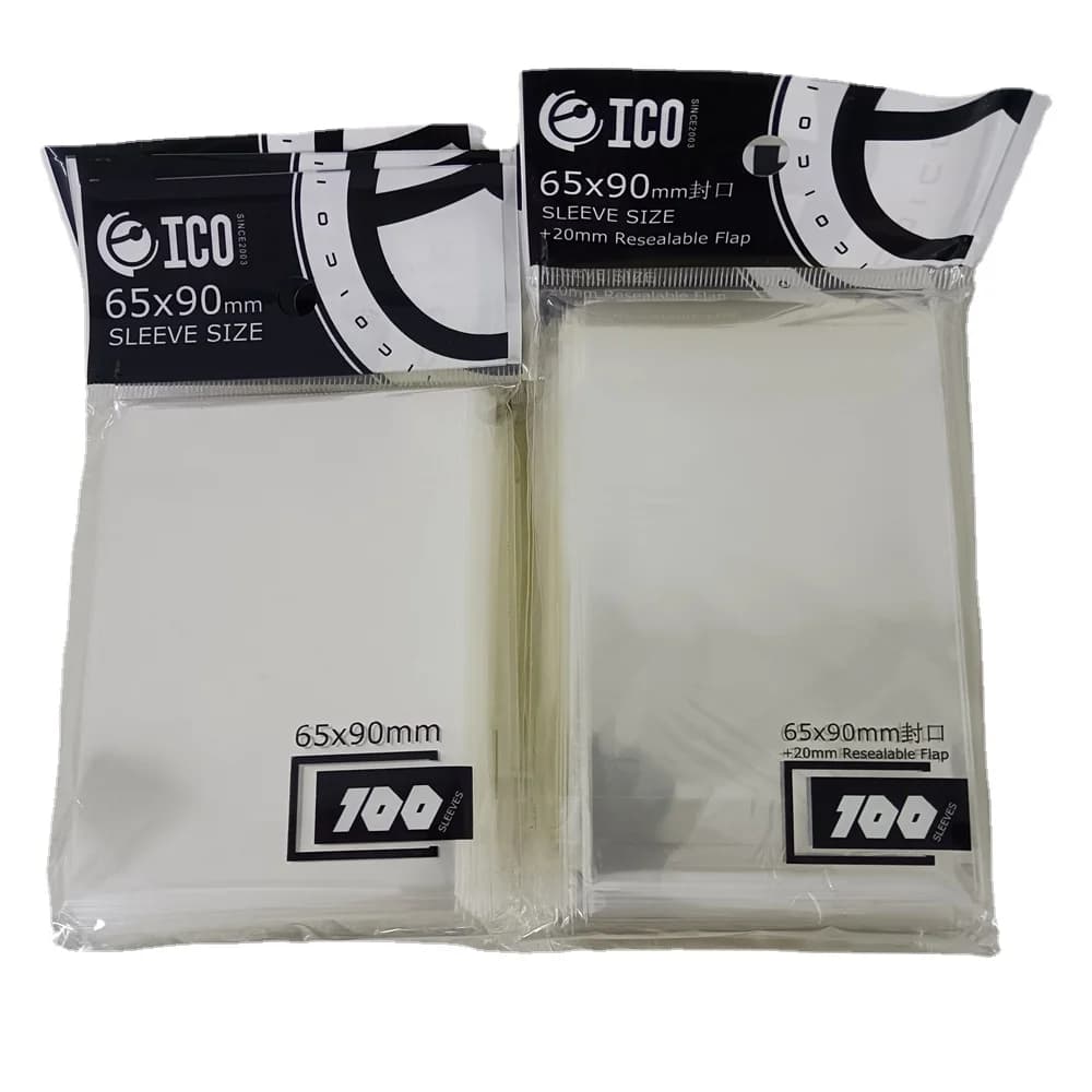 100 pz 65 x90mm trasparente gioco da tavolo maniche per carte TCG Trading Cards Protector tarocchi Shield giochi copertura magica autosigillante