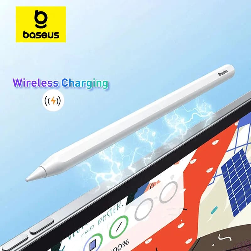 Penne stilo Baseus di seconda generazione per iPad 2018-2022 Apple Pencil Bluetooth Ricarica wireless magnetica Rifiuto del palmo sensibile all'inclinazione