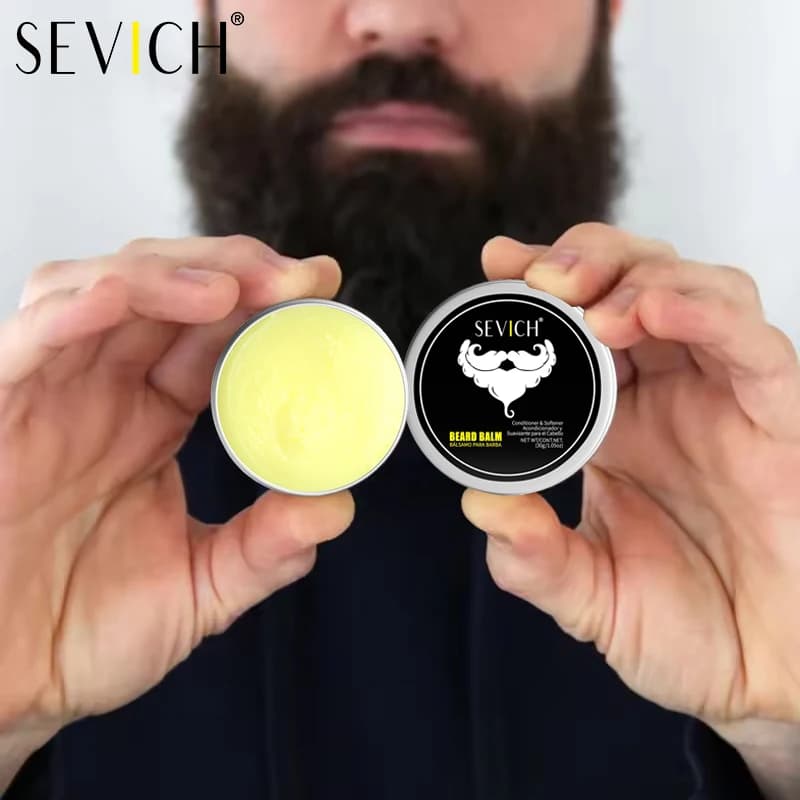SEVICH Balm for natural beard Cera for man Hydrating Satin Shaving Cream Oil For Shaving Growth Professional Beard Care