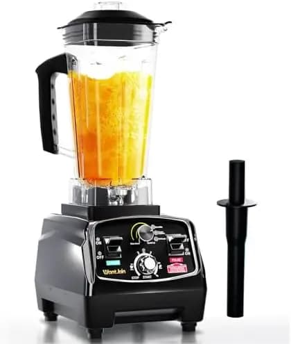 Frullatore Commerciale WantJoin da 68oz 1800W | Frullatore ad Alta Potenza Certificato ETL per Ghiaccio, Zuppe, Dessert Congelati