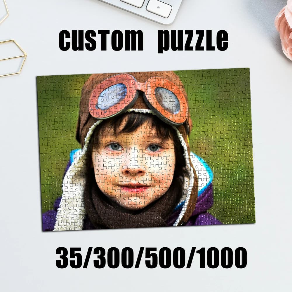 Puzzle personalizzato con foto da 35/300/500/1000 pezzi, regalo per Natale, San Valentino, anniversario