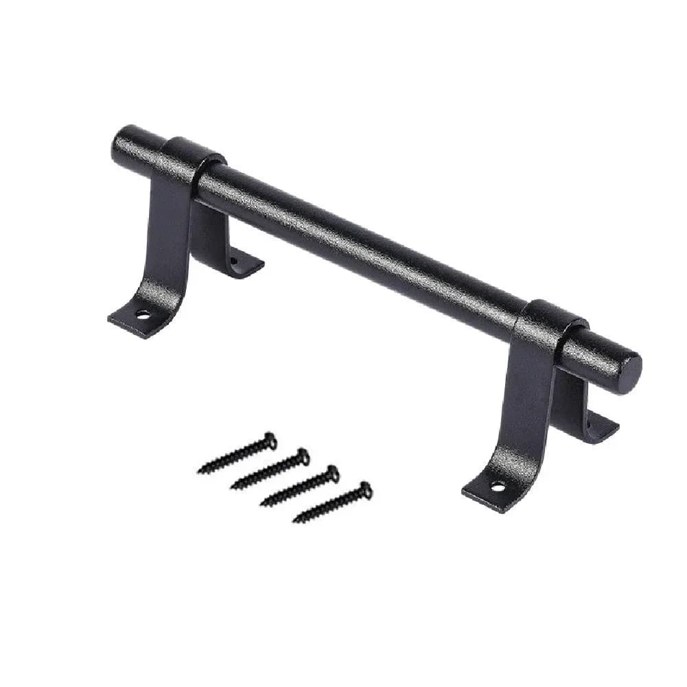 Maniglia per porta di casa Per uso domestico in acciaio al carbonio nero per fienile scorrevole Vecchio hardware vintage Manopole Sicurezza Sicurezza Pratica