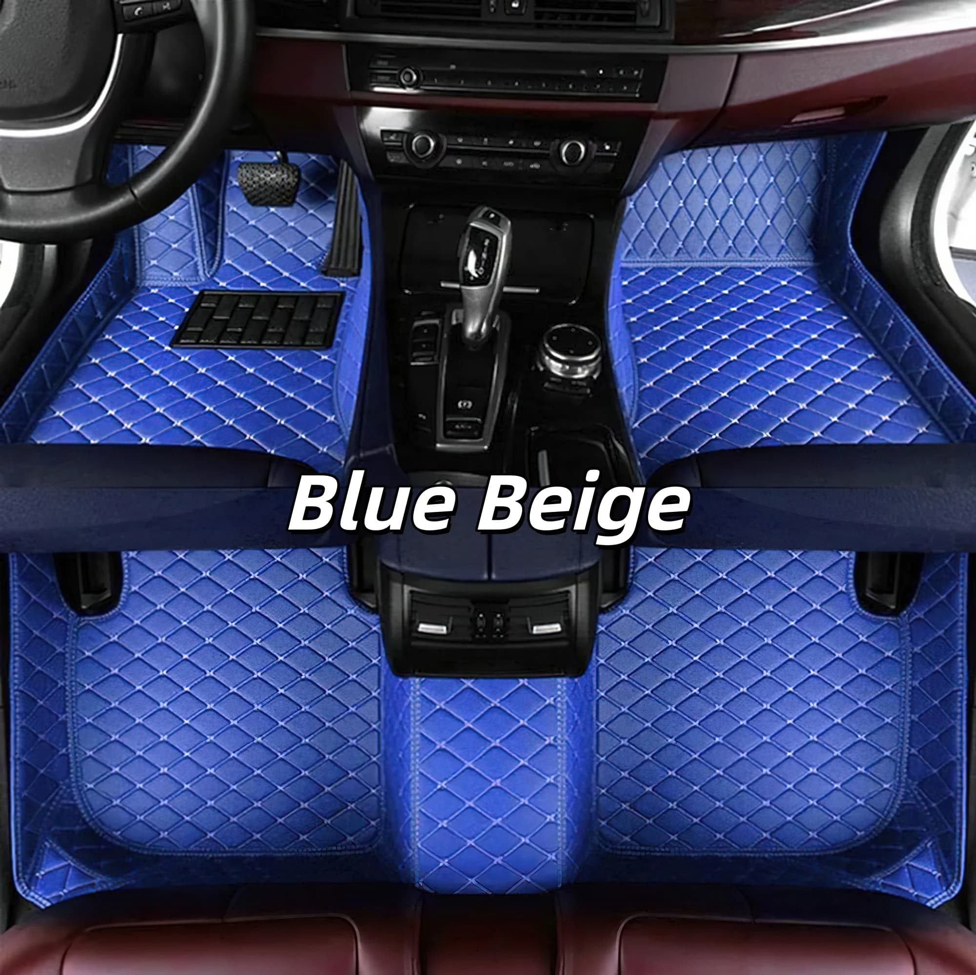 Tappetini in Pelle per Auto Ford Kuga 2013-2018, Tappeti Personalizzati per Veicoli