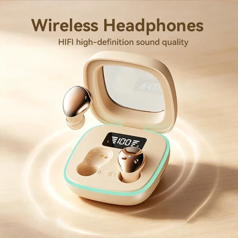 B51-Invisible Mini Headphones, Wireless Bluetooth Compatible, Long Battery Life, Microscopic Compact Hidden Ear Tips